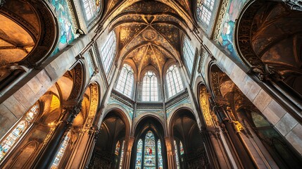 Gothic Cathedral Interior Architecture