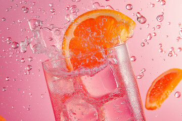 Sarti Spritz with orange slice and splash