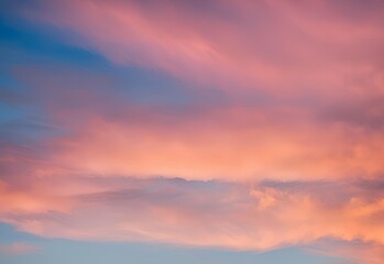 Fototapeta premium soft clouds in a vibrant sunset orange gradient