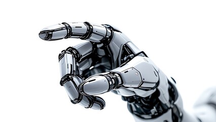 Robot hand finger pointing