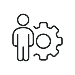 Personal development thin line icons. Editable stroke and Perfect pixel on transparent background