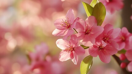 Fototapeta premium Pink Flowers Blossom Spring