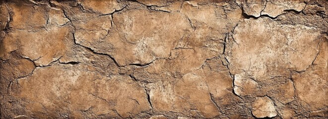 Fototapeta premium Brown Textured Rock Surface Aged Stone Weathered Concrete Background for Design