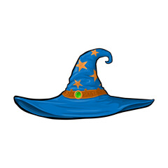 Wizard Hat Icon Illustration