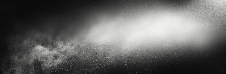 Black Gray White Gradient Abstract Background with Light Wave Effect