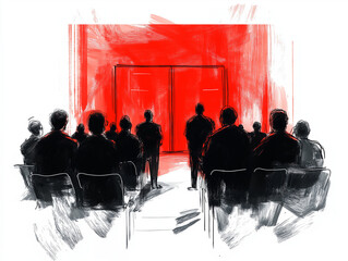 Mallet in Immigration Tribunal Symbolizing National Law Concept, Legal System