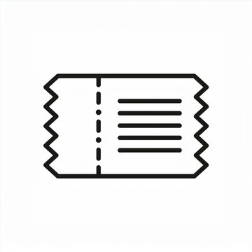 recommend clip art: black outline ticket coupon icon symbol