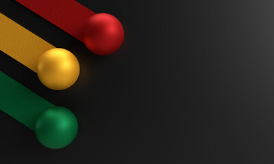 Red yellow orange green color circle round ball dark gradient background wallpaper copy space black history month south african human right january february goverment politic celebration culture usa