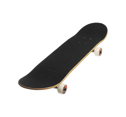 One skateboard isolated on white. Sports equipment