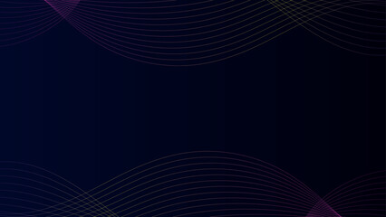 Modern dark background with elegant multicolored gradient wavy lines creating a sleek and dynamic design. Perfect for digital, tech, and creative projects with a contemporary flair.