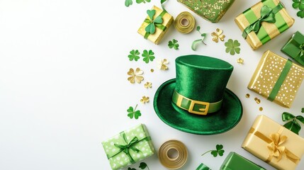 Festive St. Patrick's Day Hat and Gift Arrangement
