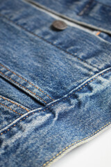 Fototapeta premium blue denim texture background, jean fashion style