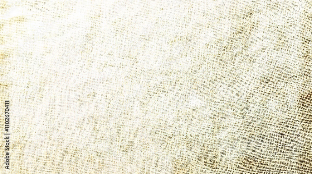 Poster soft textured background with light beige linen pattern and folds