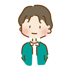 センター分けのゆるくて可愛い男の子