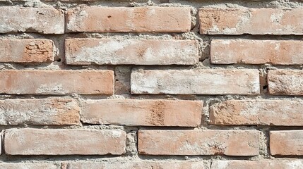 Fototapeta premium Textured Brick Wall with Natural Color Variations in Building Design