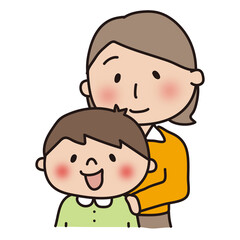 母と息子の親子