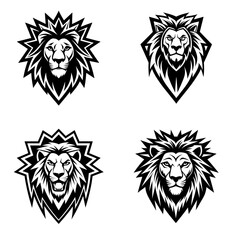 lion head vector