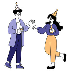 Businessman. Flat Vector Illustration