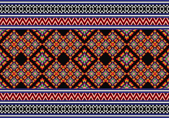 Ethnic tribal patterns in seamless geometric patterns.