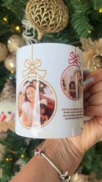 caneca com tema natalino 