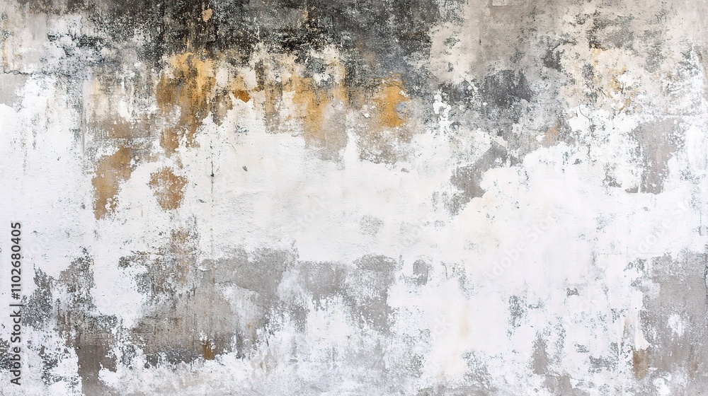 Poster textured gray and white wall with abstract patterns and colors