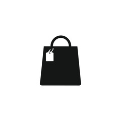 Shopping bag icon template vector illustration