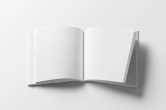 Minimalist White Notebook Mockup Presentation Layout Brochure Catalog