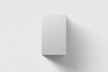 White Long Rectangle Box Mockup Minimalist Clean Design