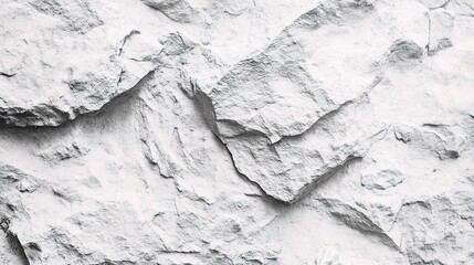 Textured White Rock Surface with Layered Strata and Natural Patterns