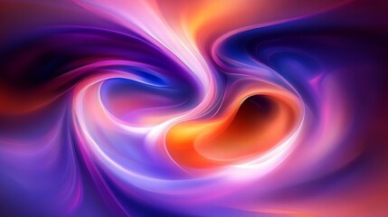 Abstract Digital Art Vibrant Swirls Fluid Motion Dynamic Composition Bright Neon Colors Spectrum Background