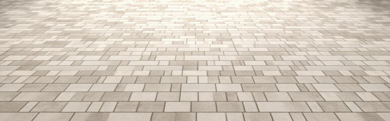 Beige and White Herringbone Patterned Tile Floor Seamless Modern Geometric Design