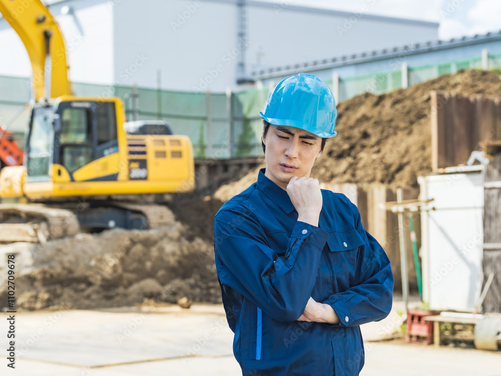 Aufkleber 工事、建設、悩む、工場、ゼネコン、人手不足、エンジニア、作業員、遅れ、現場、疑問、不安、心配、経営、土木、困る、悩み、問題、課題、トラブル、不満、産業、考える、難しい、安全、ヘルメット、作業服、重機、資格、建機、開発、デベロッパー、資材、産業廃棄物、建設発生土、処理、管理、産廃、残土、埋立地、監督、リサイクル、転職、仕事、アルバイト、労災、地盤改良、整地、埋め立て、人物