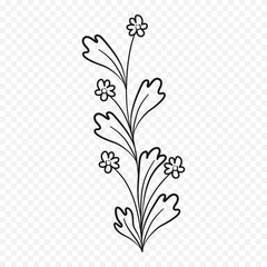 Hand drawn spring flowers illustration. floral illustration
