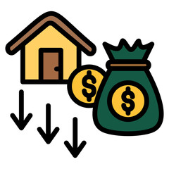 Asset Depreciation Icon