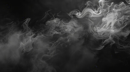 Ethereal Black Smoke in a Dark Setting