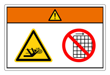 Warning Nip Hazard Do Not Remove Guard Symbol Sign, Vector Illustration, Isolate On White Background Label .EPS10