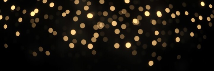 Obraz premium A dark background dotted with tiny white lights that emit a soft gentle glow, radiant, stellar