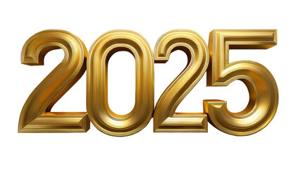 happy new year 2025 gold lettering, 3d gold text new year