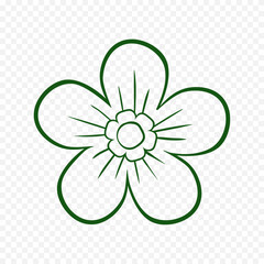 Hand drawn spring flowers illustration. floral illustration