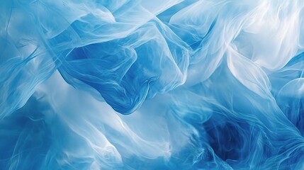 Obraz premium Ethereal Blue Smoke Flowing Through Air in Soft Gradient Patterns