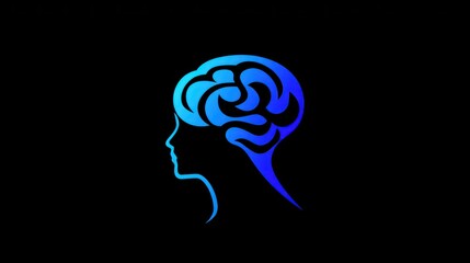 Mind logo with a sleek design of a head and brain, symbolizing intelligence and innovation