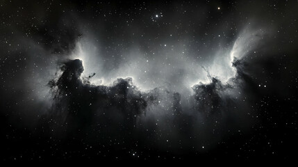 Fototapeta premium Dark Nebula Space Background Illustration