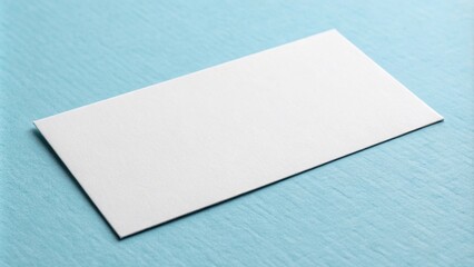 Simple Business Card Layout on Light Blue Background, simple business card layout, light blue color scheme, digital illustration, modern design,