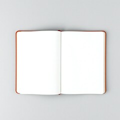 open book with blank pages