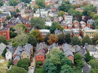 Residential homes in Buffalo, New York, United States.
