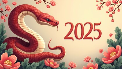 Obraz premium Year of the Serpent 2025