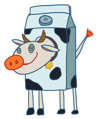 Kid cow milkbox cute school baby Kidzone 