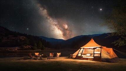 Stunning and Beautiful Camping Under the Milky Way Sky