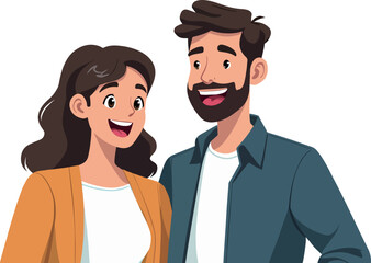 Cheerful Young Professionals Engaging in Conversation