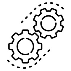 Gears  Icon Element For Design
